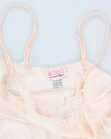 90s La Lingerie Light Pink Slip Dress - S