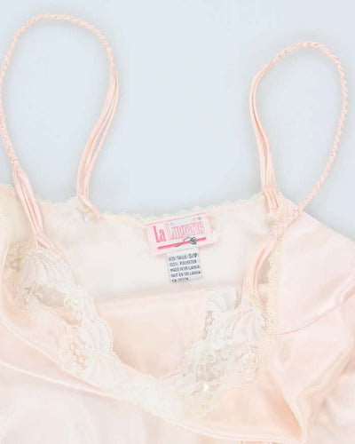 90s La Lingerie Light Pink Slip Dress - S