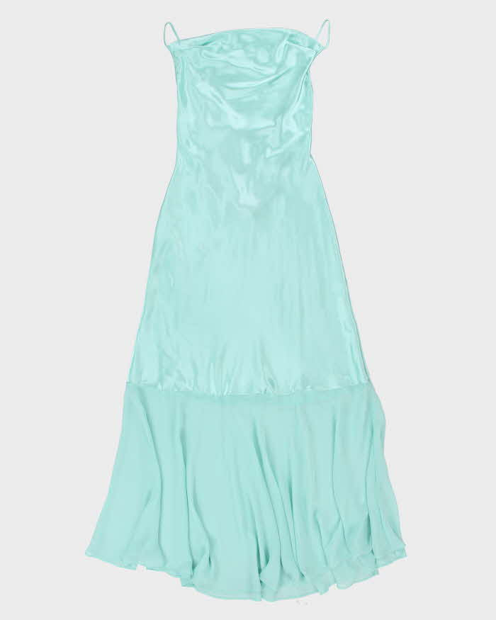 Y2k 00s La Vie En Rose Cowl Neck Backless Slip Dress - L