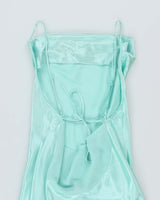 Y2k 00s La Vie En Rose Cowl Neck Backless Slip Dress - L