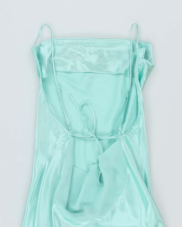 Y2k 00s La Vie En Rose Cowl Neck Backless Slip Dress - L
