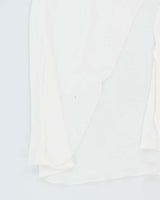 90s Rose White Sheer Slip Dress - M