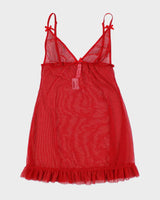 Deadstock La Vie En Rose Red Mesh Cami Top - S