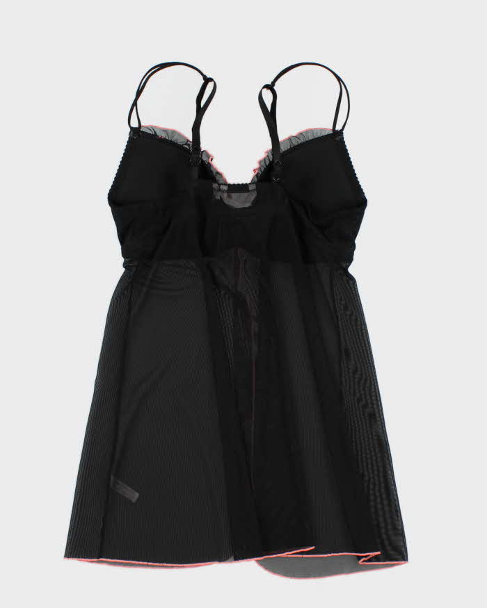 Y2k 00s La Vie En Rose Mesh Lingerie Cami Top - M