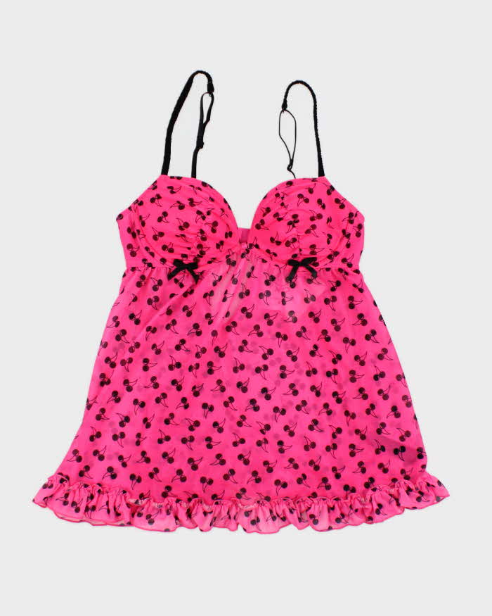 Deadstock Vintage Y2k 00s La Senza Cherry Top - S