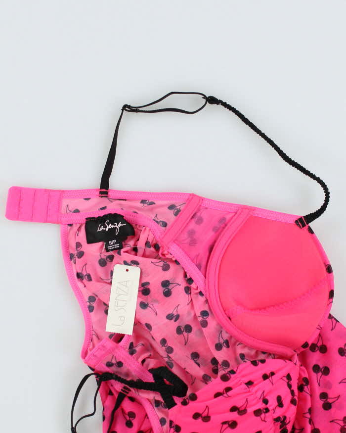 Deadstock Vintage Y2k 00s La Senza Cherry Top - S