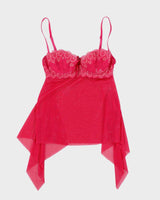 Vintage Y2k 00s Victoria's Secret Pink Lingerie Cami Top - S