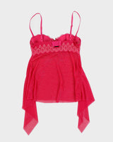 Vintage Y2k 00s Victoria's Secret Pink Lingerie Cami Top - S