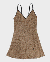 Y2k 00s Leopard Print Slip Dress - M