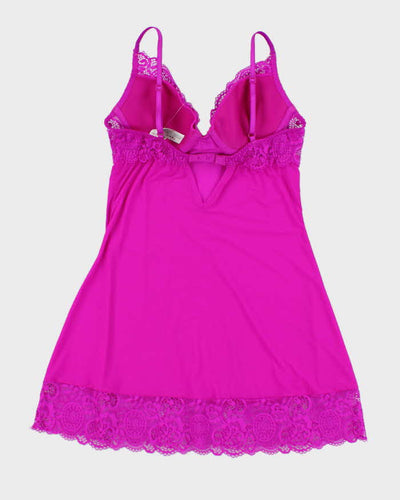 Y2k 00s Victoria's Secret Magenta Lingerie Top - S