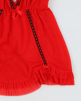Y2k 00s La Senza Mesh Red Cami Top - XS