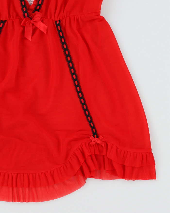 Y2k 00s La Senza Mesh Red Cami Top - XS