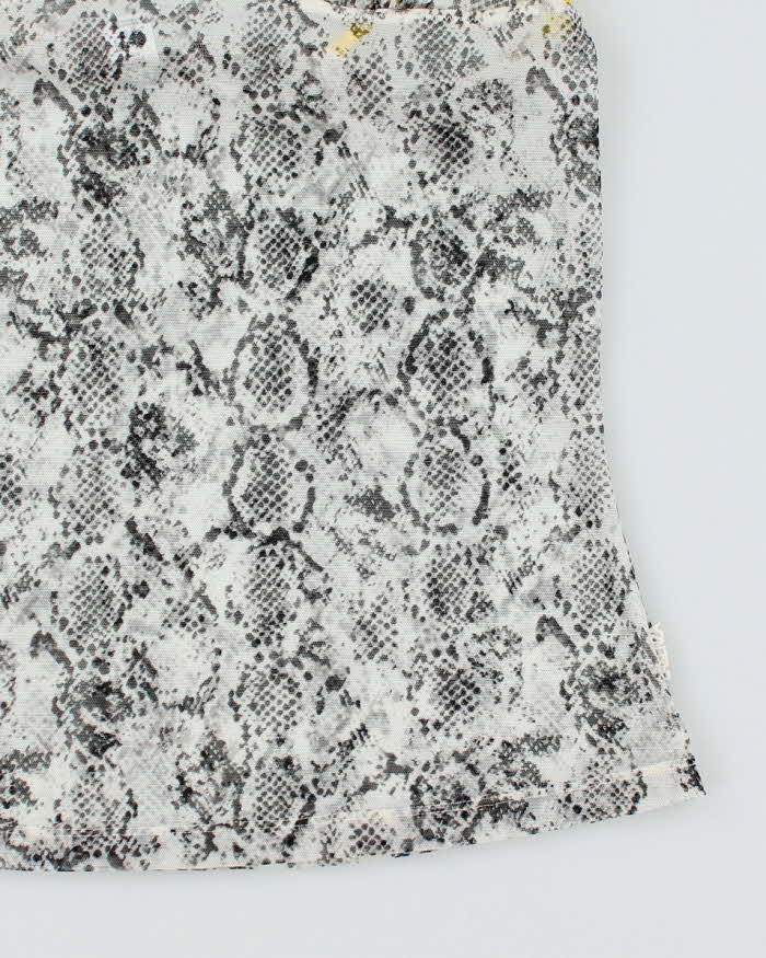 Y2k 00s La Senza Animal Print Mesh Cami - L
