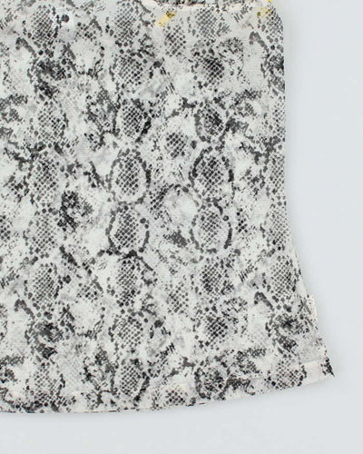 Y2k 00s La Senza Animal Print Mesh Cami - L