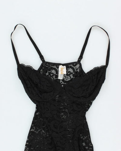 Vintage 90's La Vie En Rose Lace Dress - M