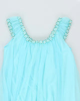 Vintage 80s Vanity Fair by Eaton Blue Nightgown - L
