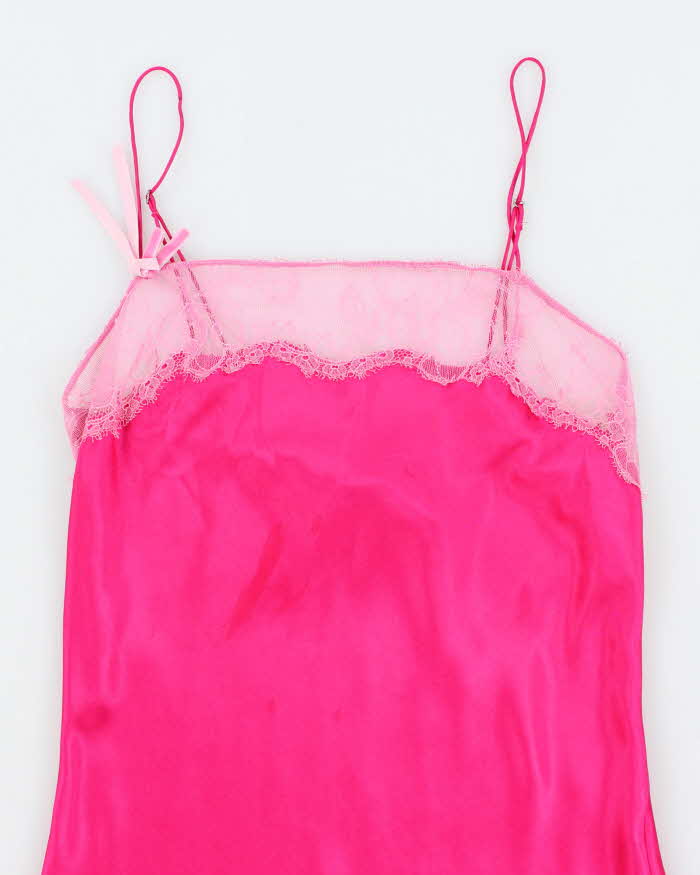 Victoria's Secret Neon Pink Slip - XS