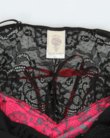 In Bloom Black and Red Floral Slip - L