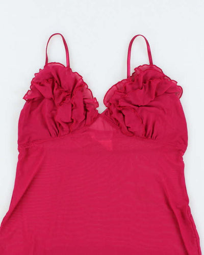 La Vie En Rose Fuchsia Slip - M