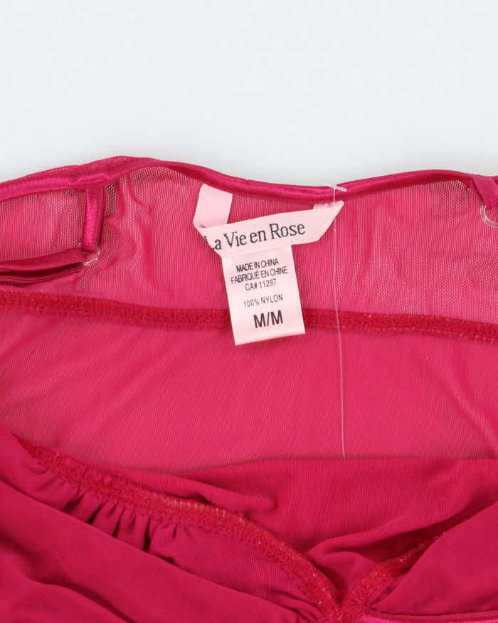 La Vie En Rose Fuchsia Slip - M