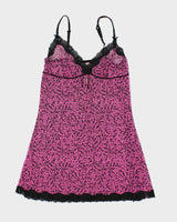 La Vie En Rose Fuchsia Slip - M