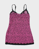 La Vie En Rose Fuchsia Slip - M