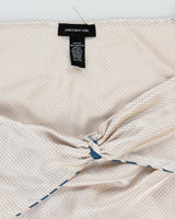 Jones New York Ivory and Blue Dots Lingerie Slip - XL