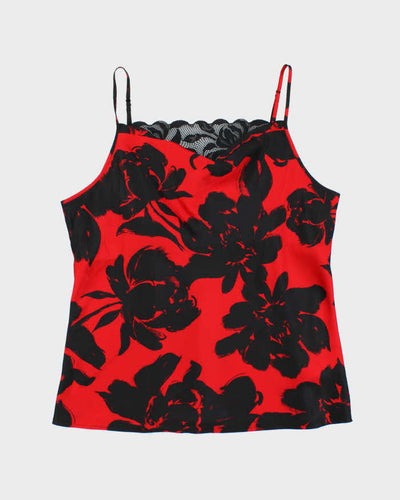 La Vie En Rose Red and Black Lingerie Slip - XL