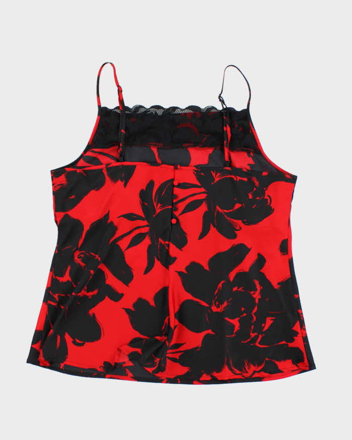 La Vie En Rose Red and Black Lingerie Slip - XL