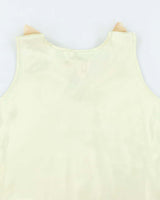 Vintage 1980s Yellow Floral Lingerie Camisole - M