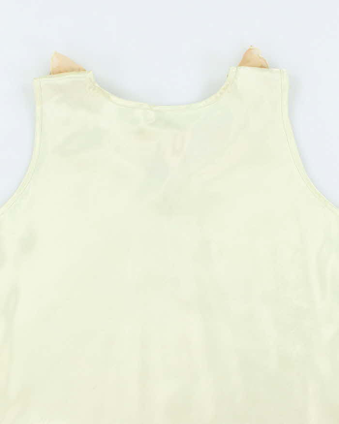 Vintage 1980s Yellow Floral Lingerie Camisole - M