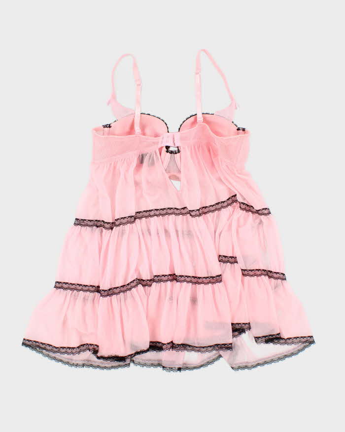 La Senza Underwire Sheer Pink Lingerie Camisole - L