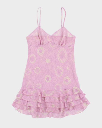 La Vie En Rose Lilac Purple Floral Lingerie Slip - M