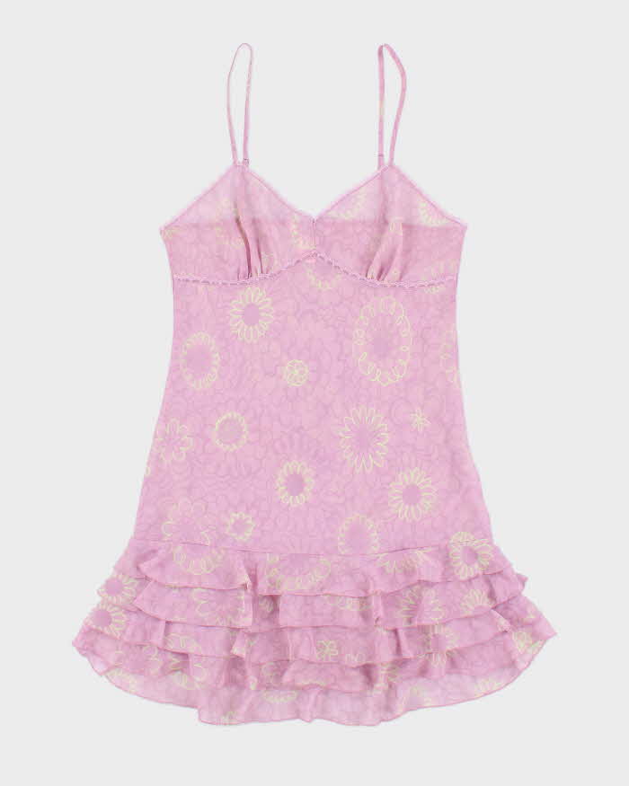 La Vie En Rose Lilac Purple Floral Lingerie Slip - M