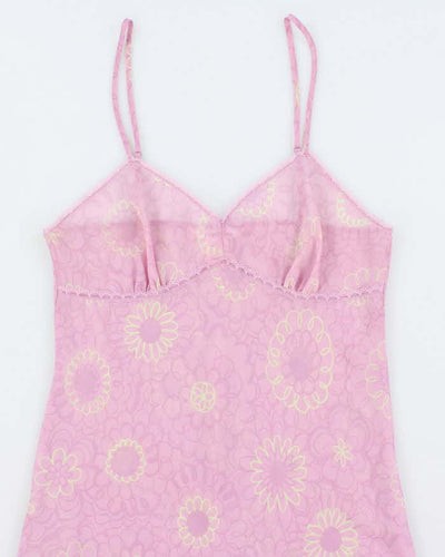 La Vie En Rose Lilac Purple Floral Lingerie Slip - M
