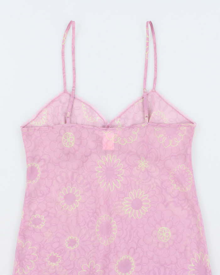 La Vie En Rose Lilac Purple Floral Lingerie Slip - M