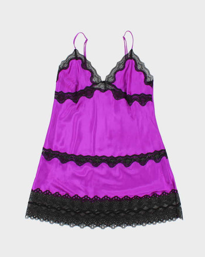 Victoria's Secret Purple Satin Lingerie Slip - L