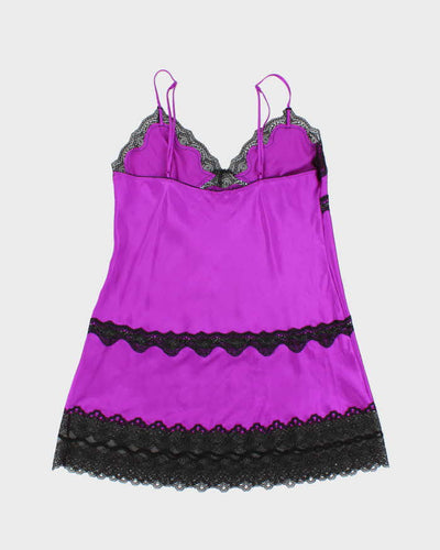 Victoria's Secret Purple Satin Lingerie Slip - L