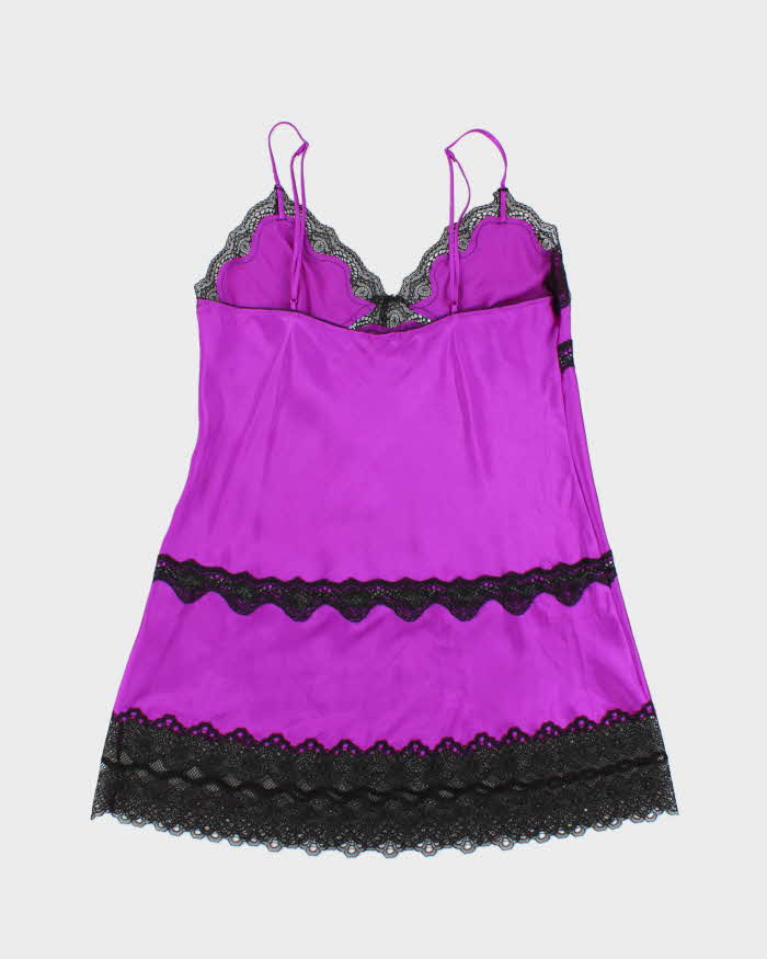 Victoria's Secret Purple Satin Lingerie Slip - L