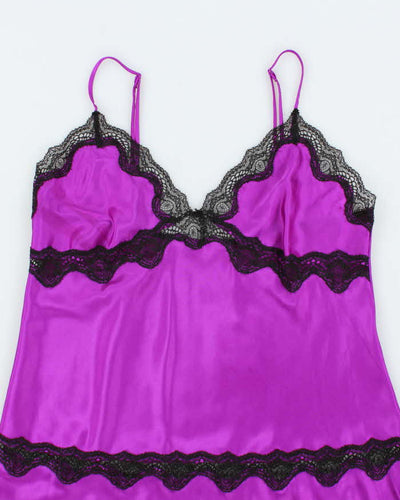 Victoria's Secret Purple Satin Lingerie Slip - L
