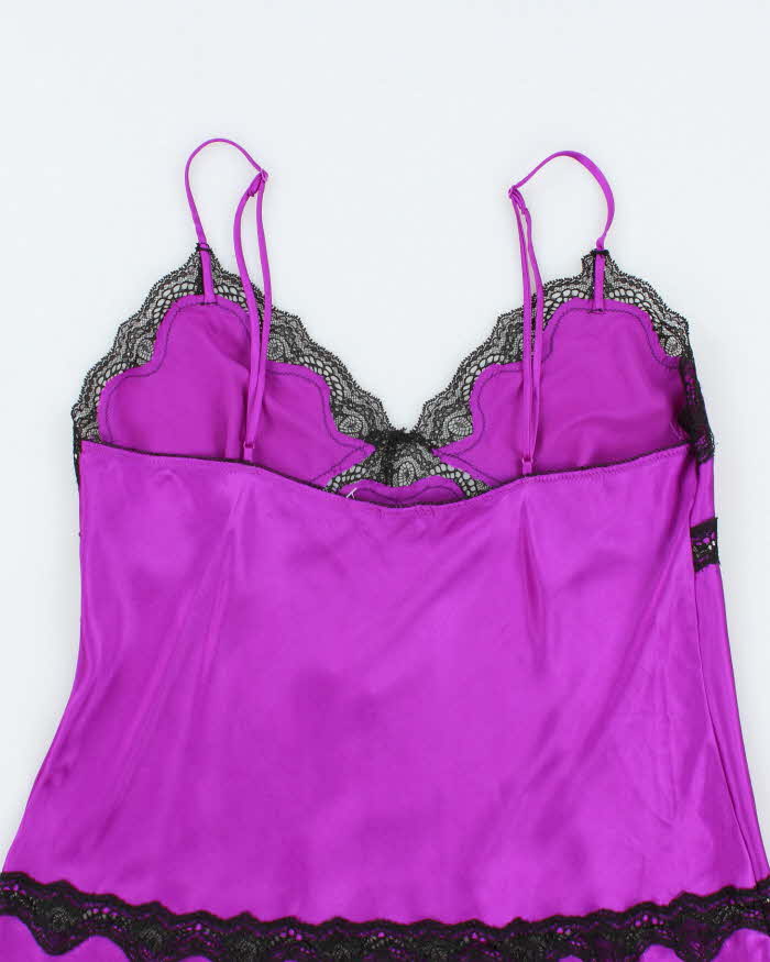 Victoria's Secret Purple Satin Lingerie Slip - L