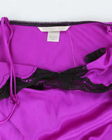 Victoria's Secret Purple Satin Lingerie Slip - L