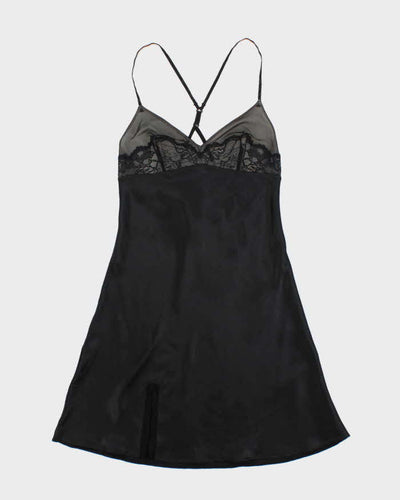 Calvin Klein Black Lace Detail Slip - XS