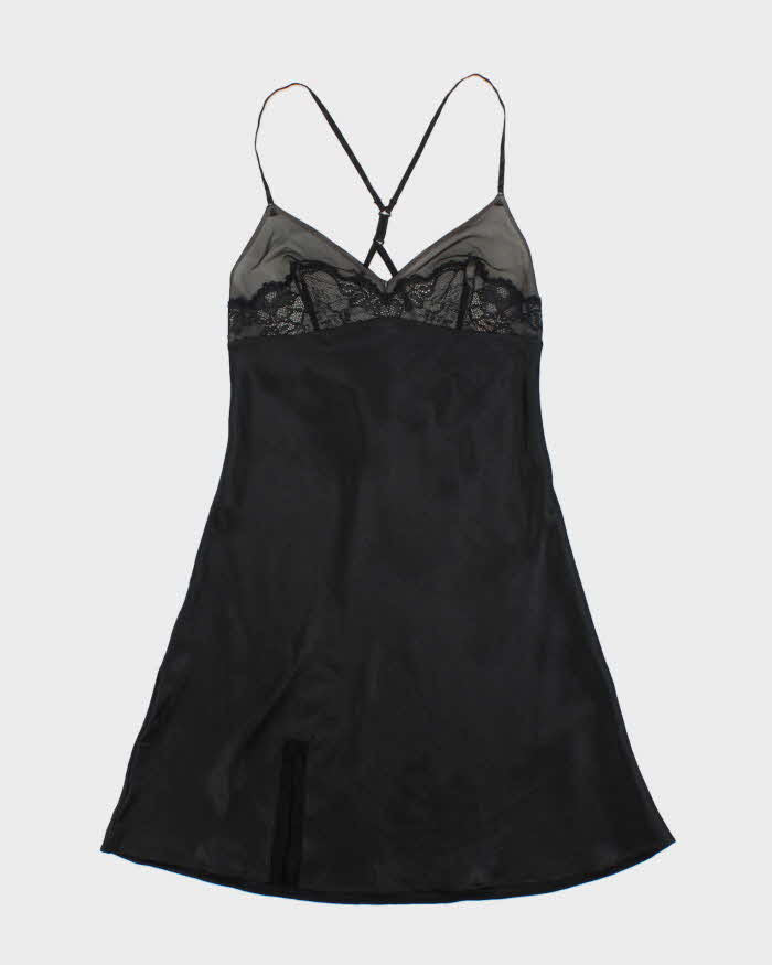 Calvin Klein Black Lace Detail Slip - XS