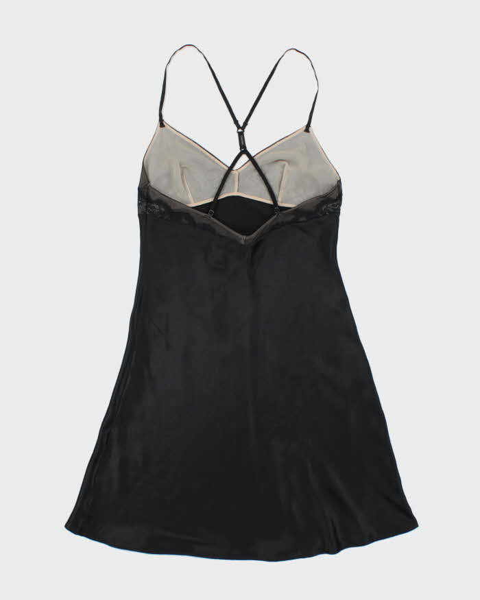 Calvin Klein Black Lace Detail Slip - XS