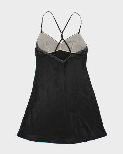 Calvin Klein Black Lace Detail Slip - XS
