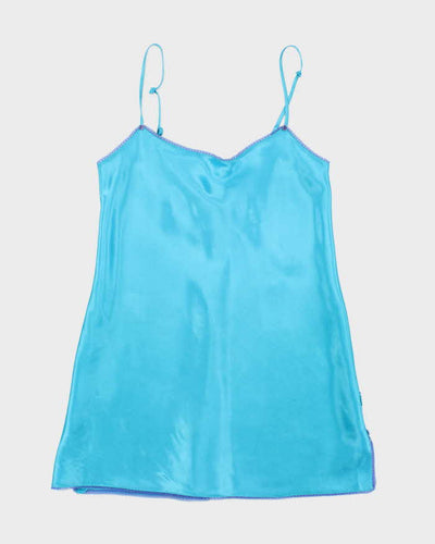 La Senza Cerulean Blue Satin Slip - M