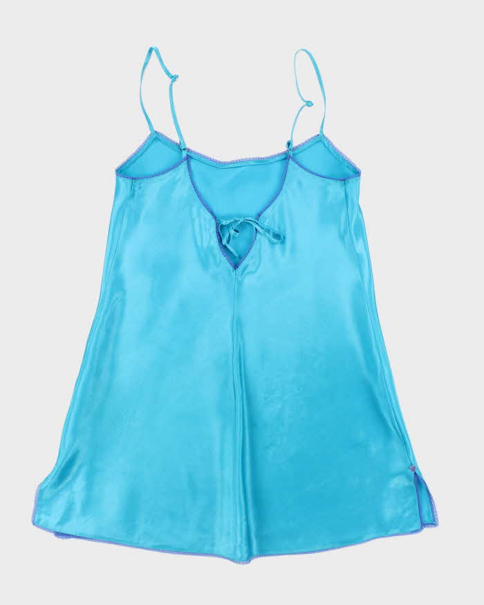 La Senza Cerulean Blue Satin Slip - M