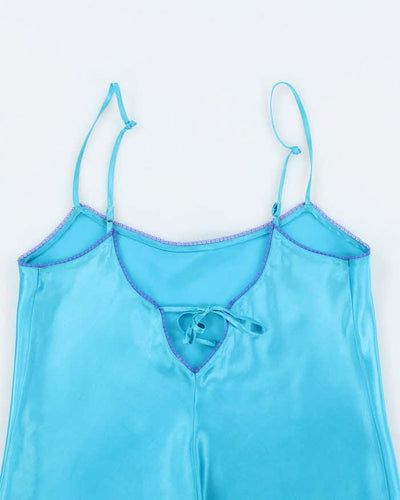 La Senza Cerulean Blue Satin Slip - M