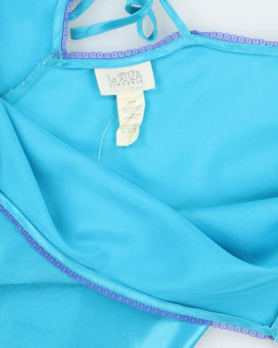 La Senza Cerulean Blue Satin Slip - M